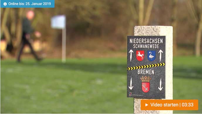 Landesgrenze trennt Golfplatz